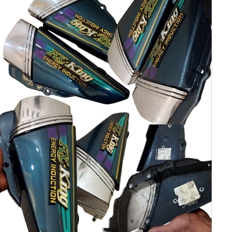 BOX AKI /TEPONG/BOX SAMPING RX KING 2004 BIRU ORIGINAL COPOTAN