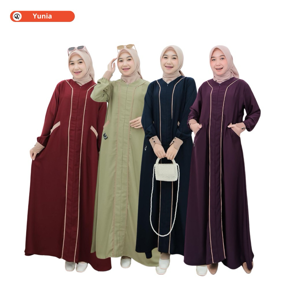 Annasihah - YUNIA ABAYA gamis dewasa bahan yoris