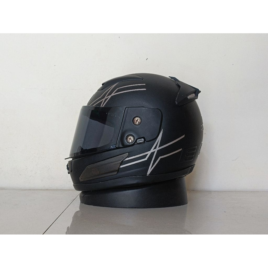 HELM FULLFACE INDEX 811 I-SHIELD THAILAND BLACK DOFF SIZE L