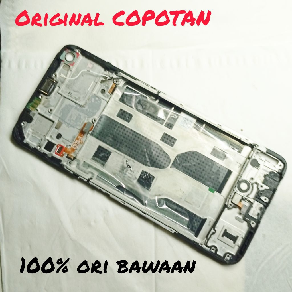 Frame LCD komplit + fingerprint ori copotan oppo reno 7z CPH2343 mulus