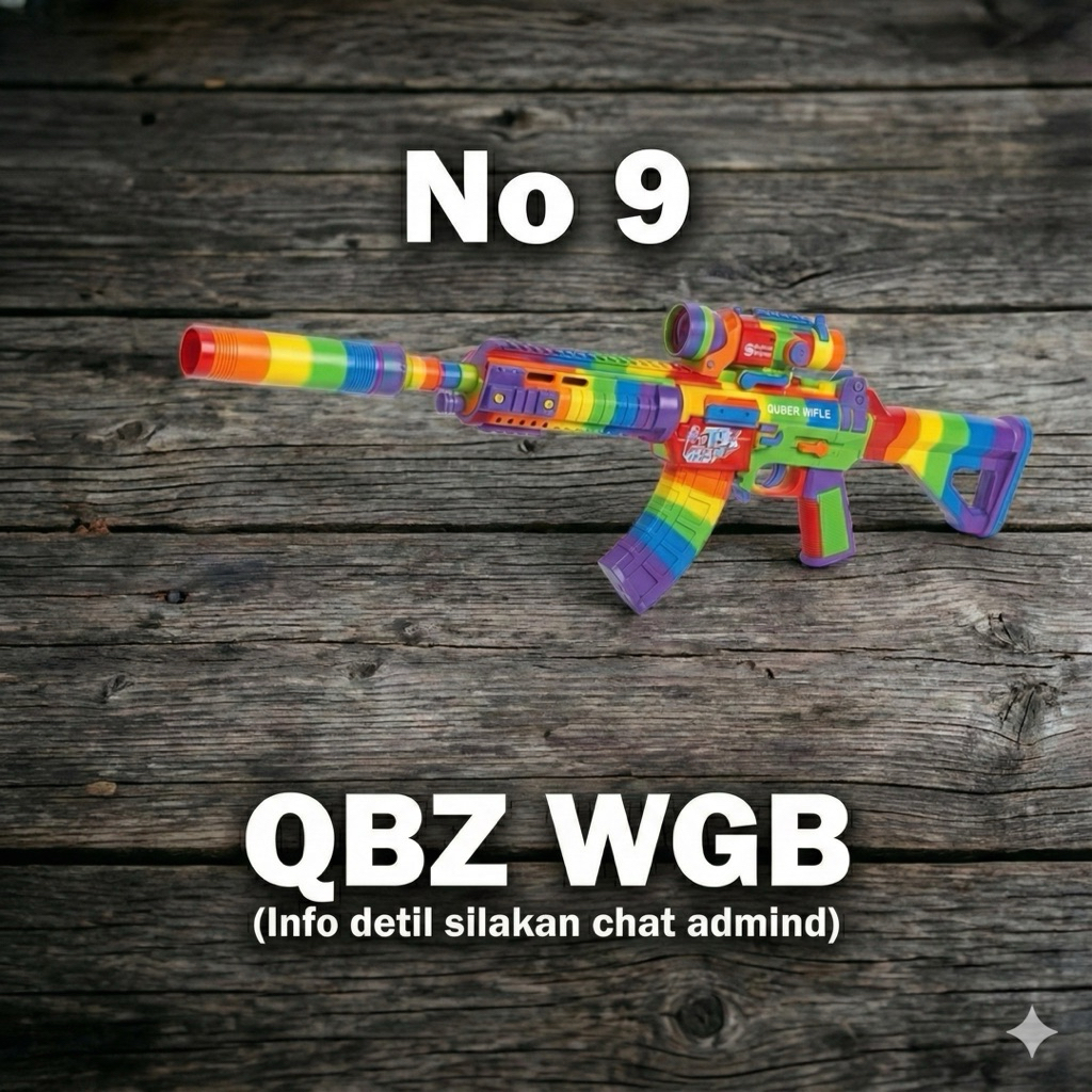 Gebytoys No 9 QBZ WGB mainan outdoor