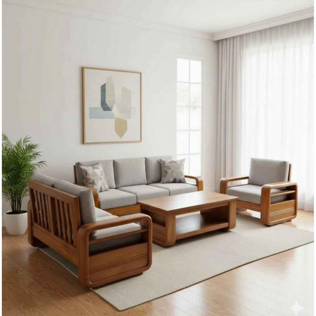 sofa tamu minimalis modern sofa tamu kayu jati sofa tamu busa royal sofa kursi tamu Jepara