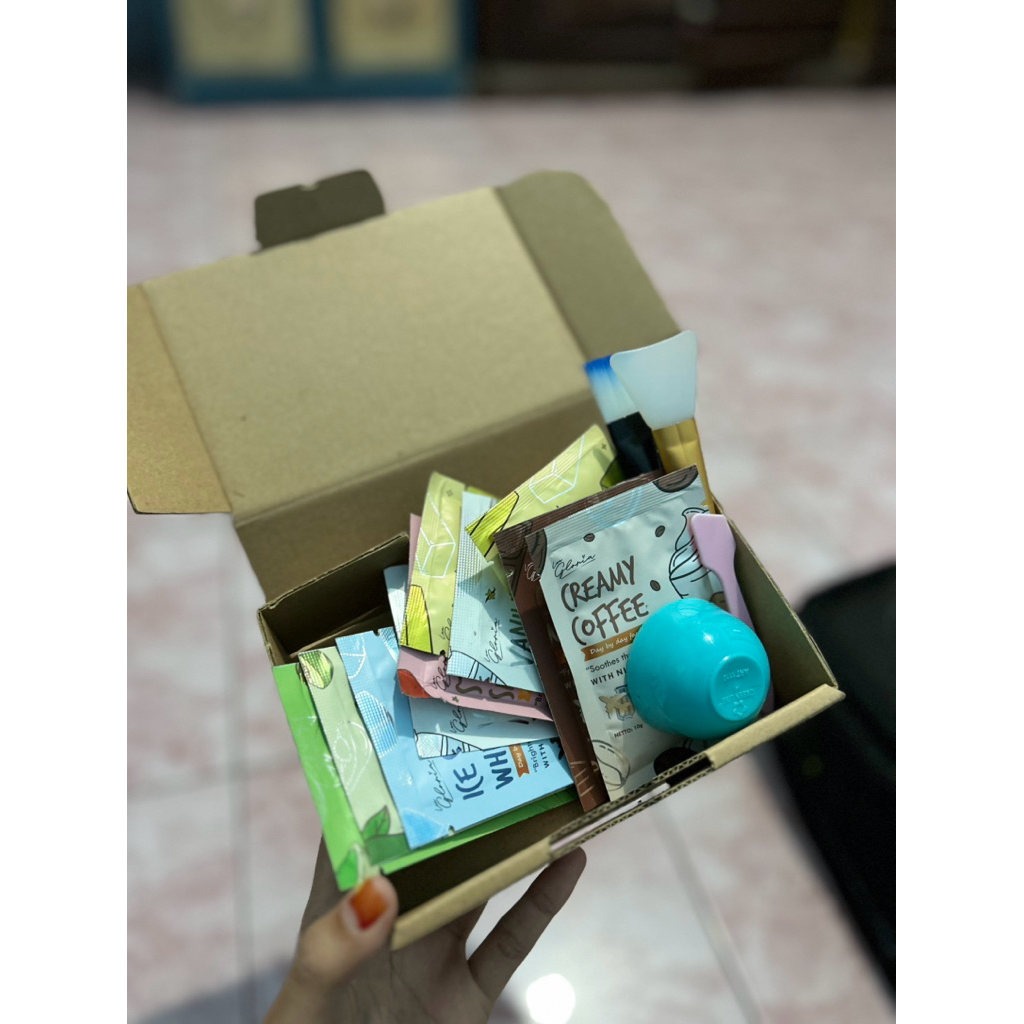 Paketan 10 pcs Masker Lea Gloria Travel Size 10 gr