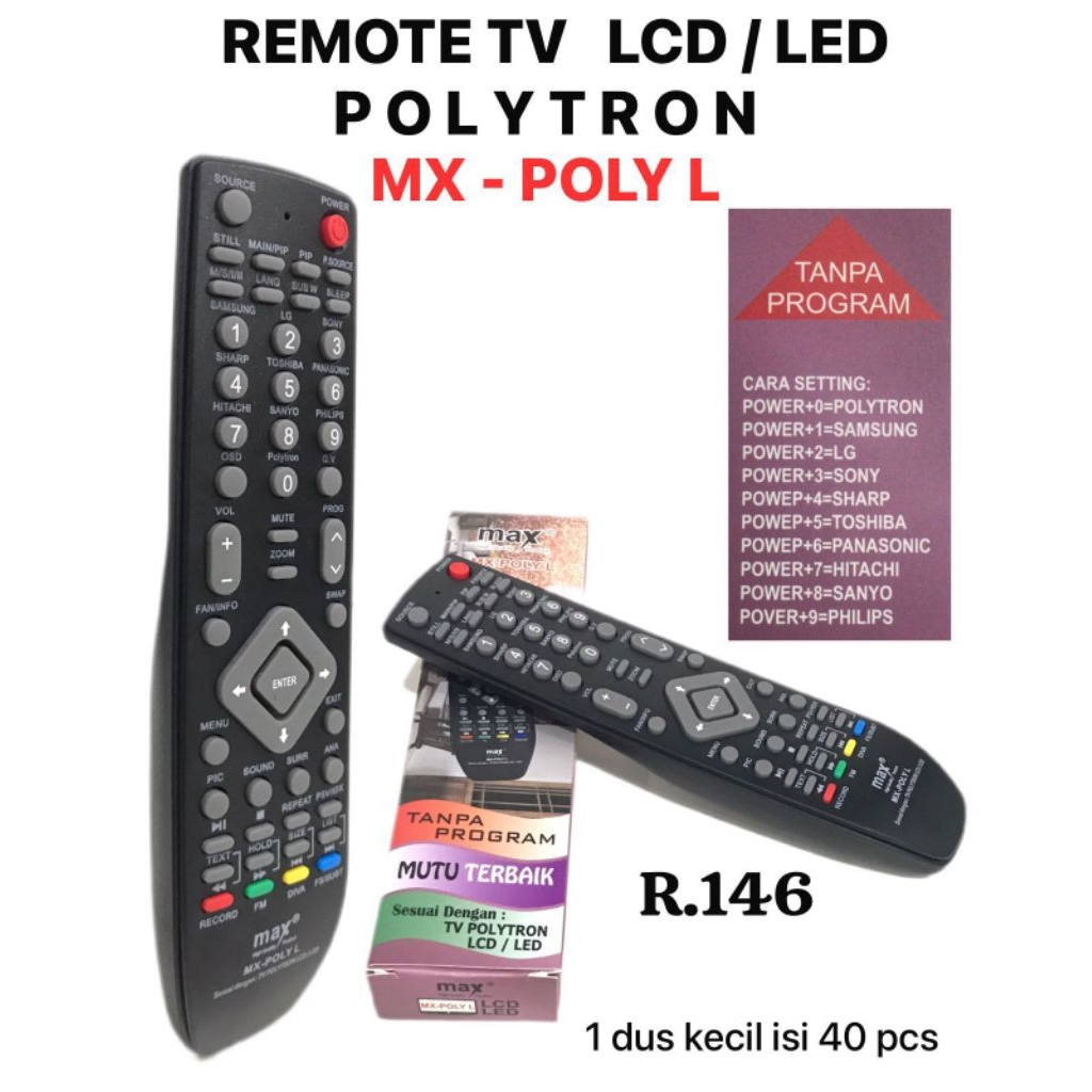 Remote TV LCD/LED Polytron
