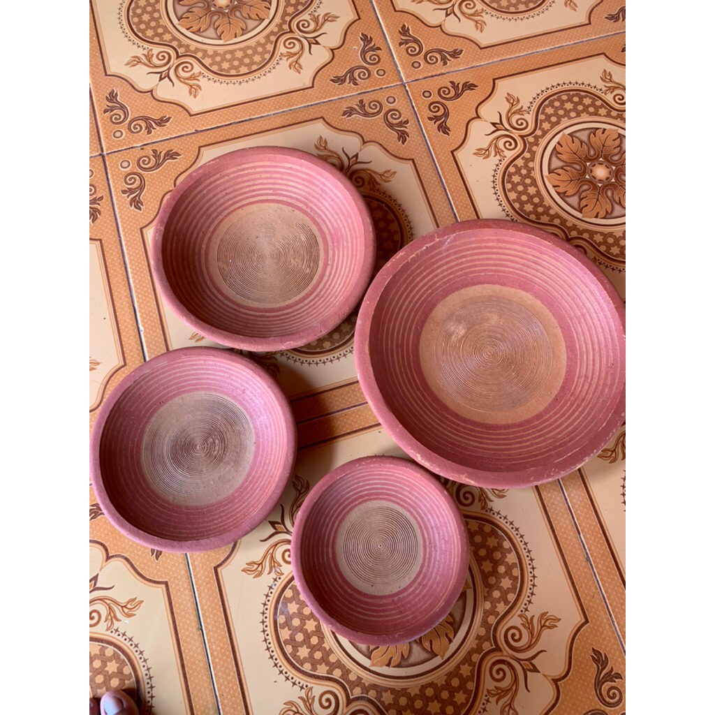 Cobek Tanah Liat.LAYAH TANAH LIAT UKURAN 17cm - 30cm