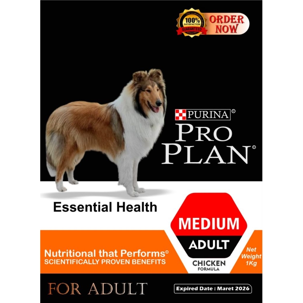 Dog Food Pro Plan Medium Puppy. Chicken. Repack 1kg
