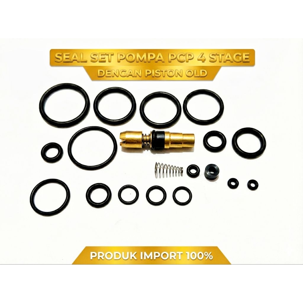Seal set 4 stage + Piston old, seal set 4 stage pompa pcp, seal set saja, Oring pompa pcp, sparepart