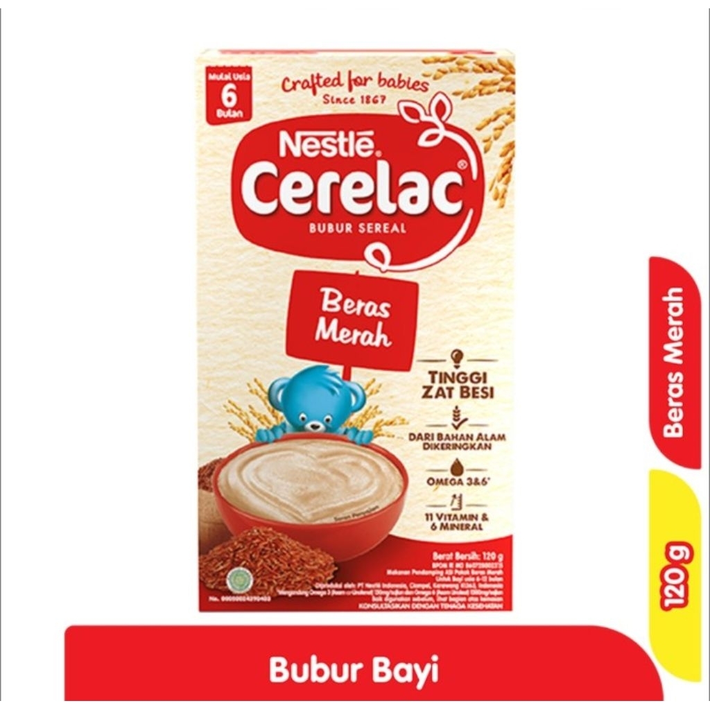 Nestle Cerelac Bubur Bayi Beras Merah 120 g