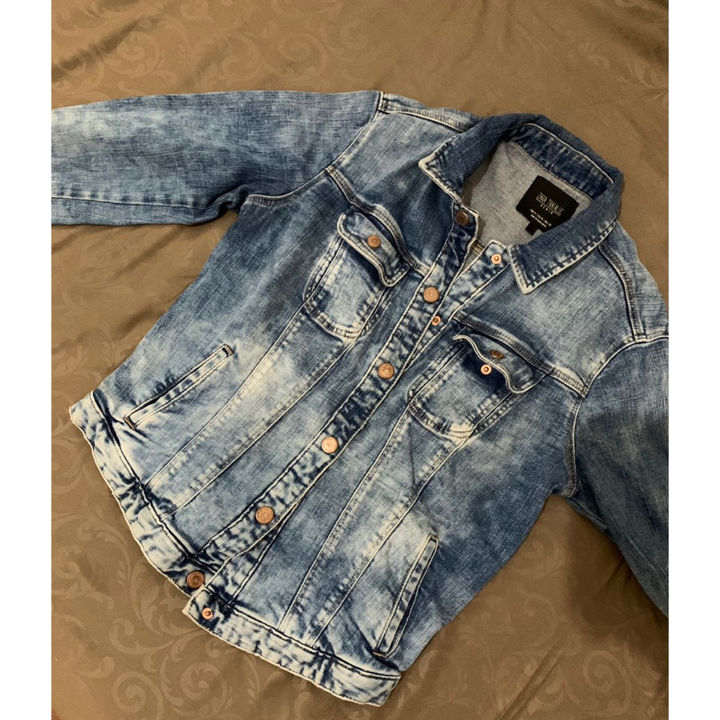Jaket Denim Zara Original