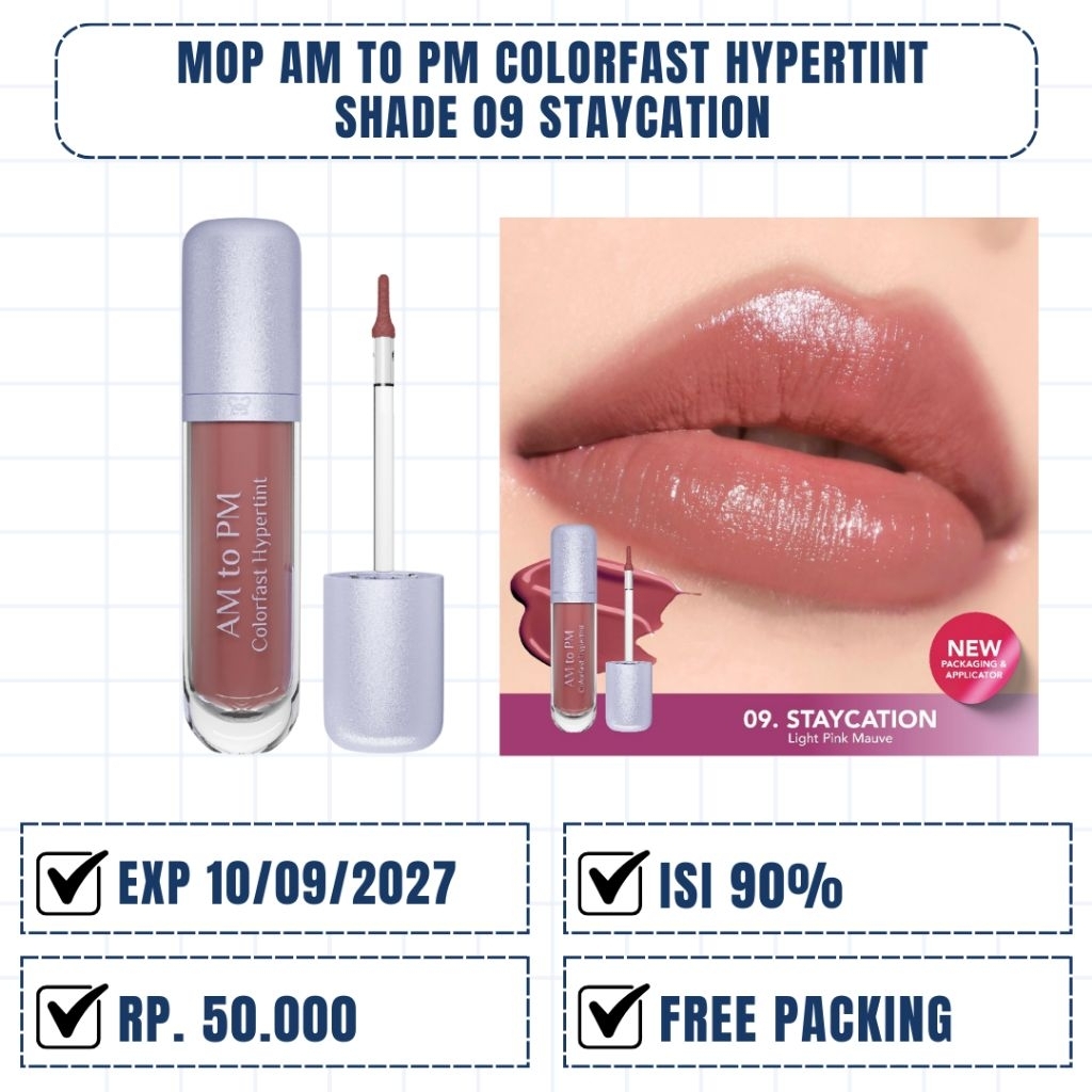 (PRELOVED) MOP AM TO PM LIP TINT 09 STAYCATION