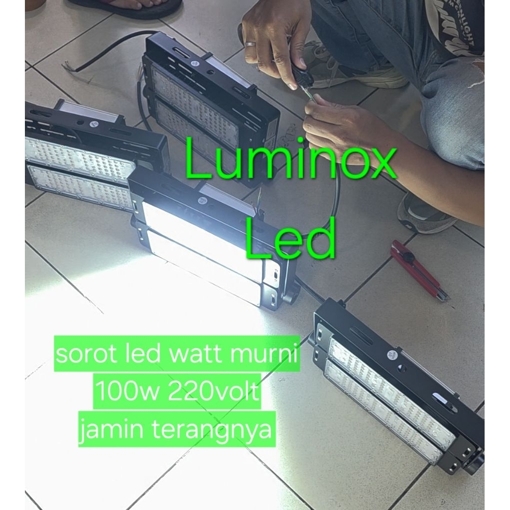 lampu tembak led 100watt 100w sorot led 100 watt 100 w cob floodlight 220v outdoor