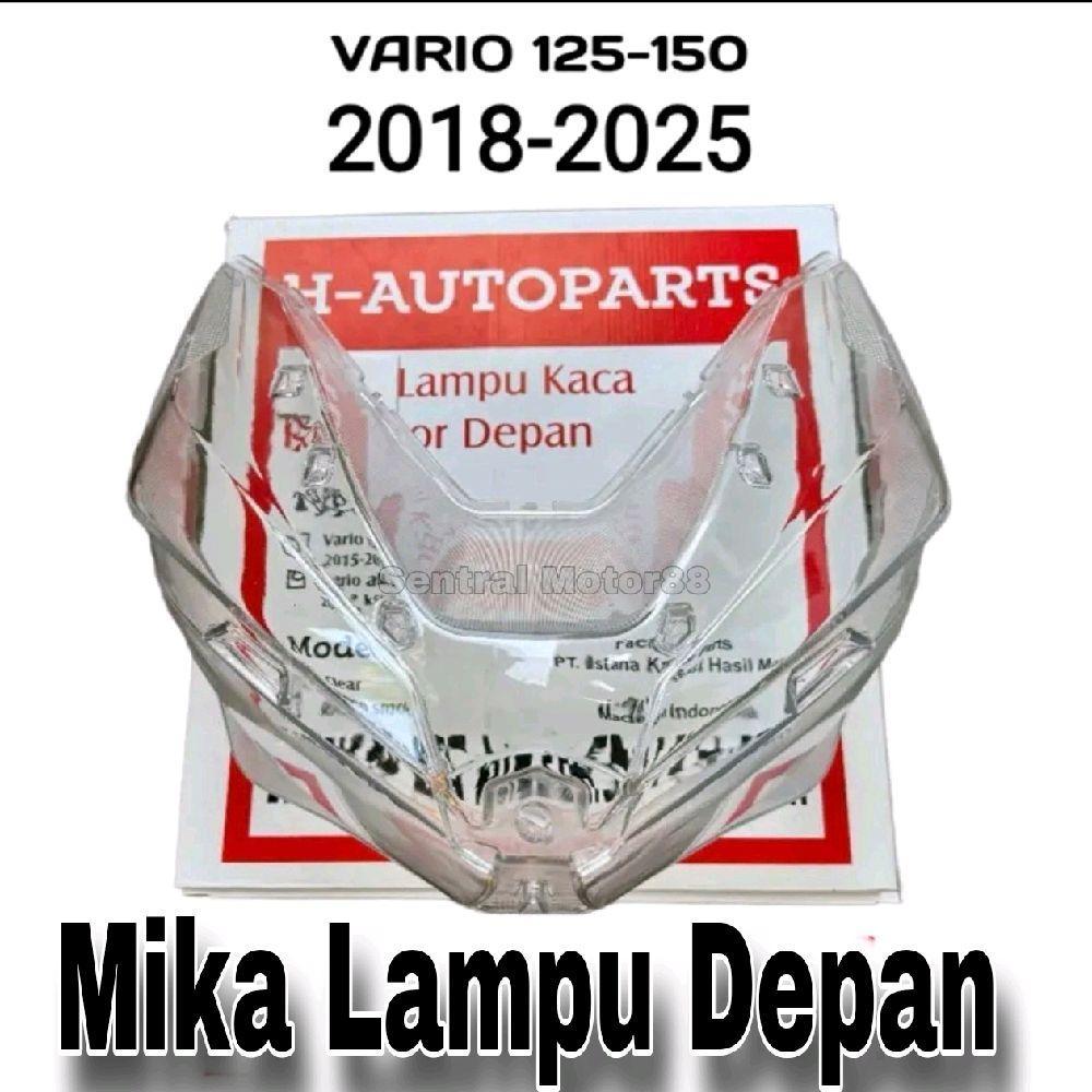 Cover Mika Lampu Depan Honda Vario 125 New Vario 150 New Tahun 2018-2025 Warna Smoke Dan Bening Zoro