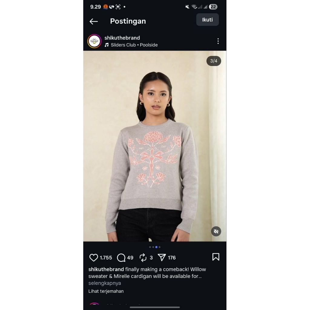 NEW Shiku Mirelle, Shiku Willow cardigan Sweater