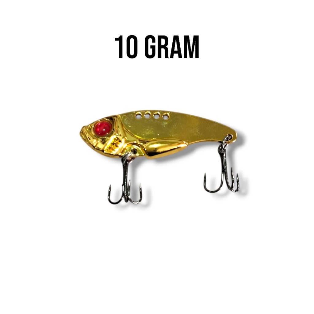 SPOON VIBRA BERAT 10 GRAM | UMPAN CASTING IKAN MASHER, BARAU