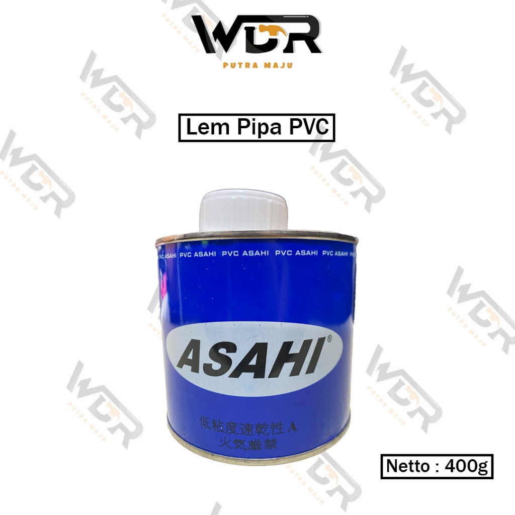 Lem Pipa PVC Asahi Kaleng 400gram