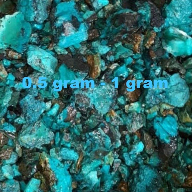 bahan batu bacan doko / palamea 0.5gr-1gr asli natural dominan biru , batu yang dikirim secara rando