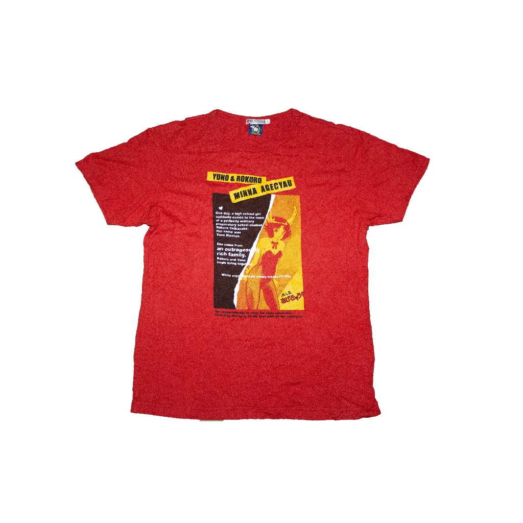 Kaos Anime Uniqlo Yuno and Rokuro Minna Agechau