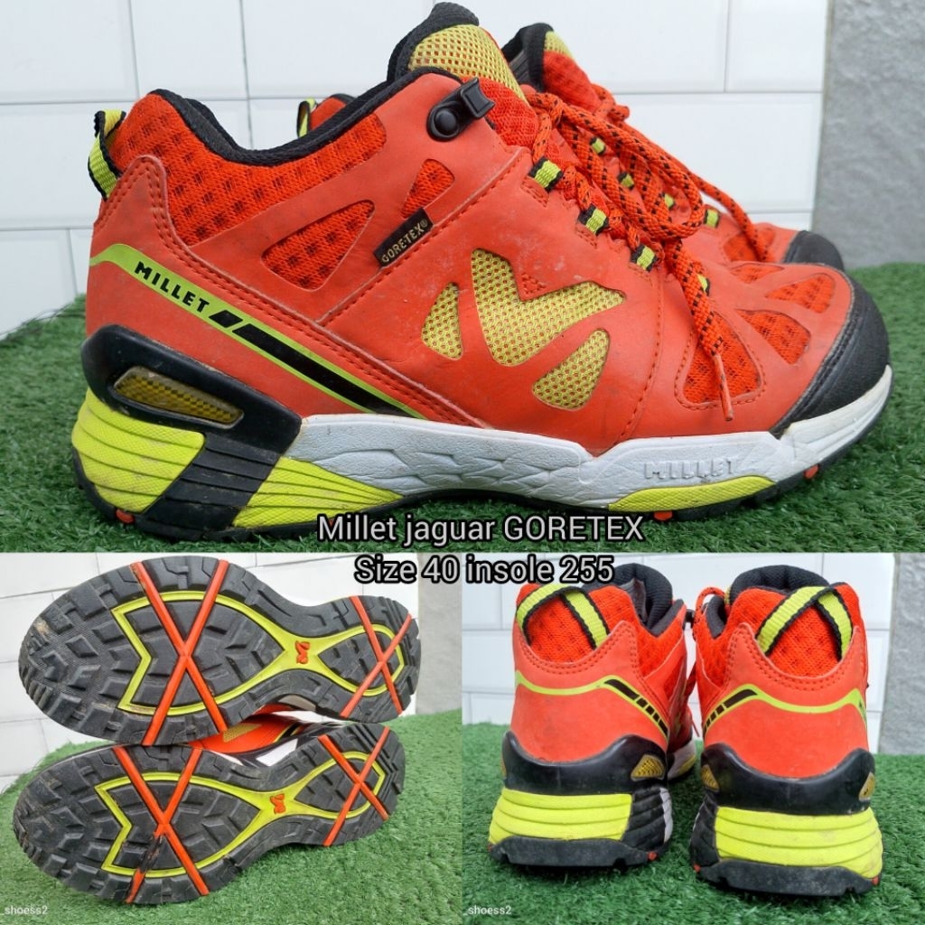 Sepatu trekking trail runn hiking outdoor MILLET JAGUAR GORETEX (40-255)