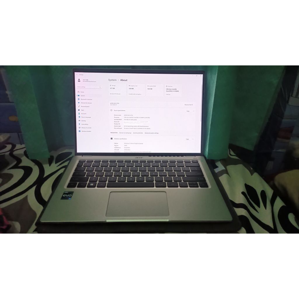 ACER SWIFT OLED i5 gen 12 ( SWIFT SF314-71 )