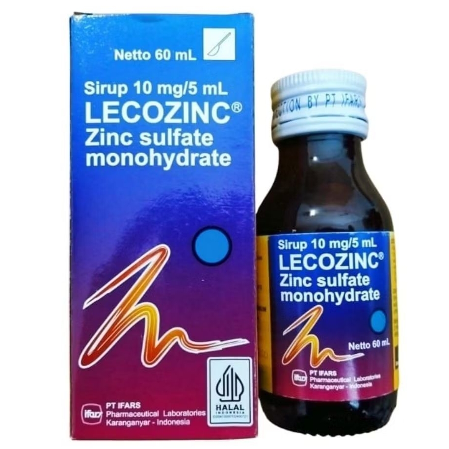 LECOZINC Sirup (60ml) - Zinc Sulfate Monohydrate 10mg /5ml