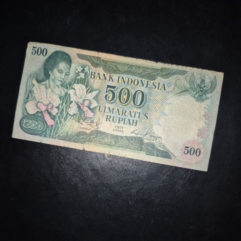 Uang Kuno 500 Rupiah Tahun 1977 (500 Konde) Bekas beredar