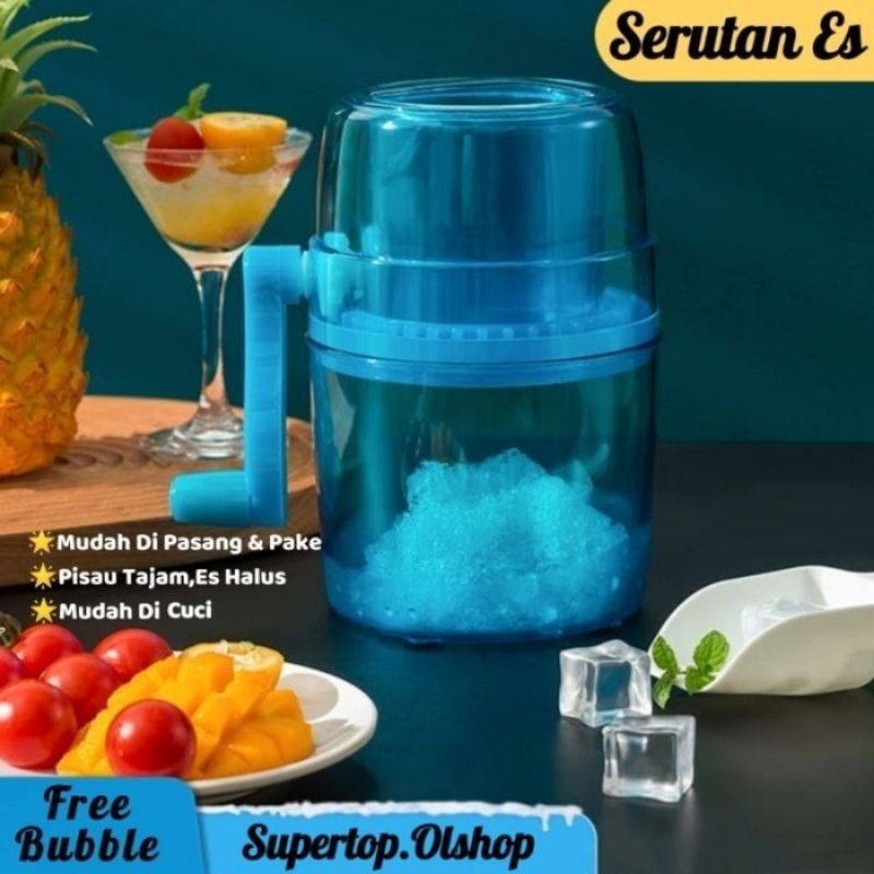 ALAT SERUT ES BATU PORTABEL MESIN PUTAR MANUAL SERUTAN ES BATU ICE STONE / ALAT ES SERUT MANUAL