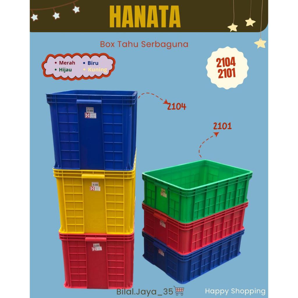HANATA - Box Tahu Hanata 2101-2104 Container Box Industri / Box Industri Serbaguna /Box Rapat Hanata