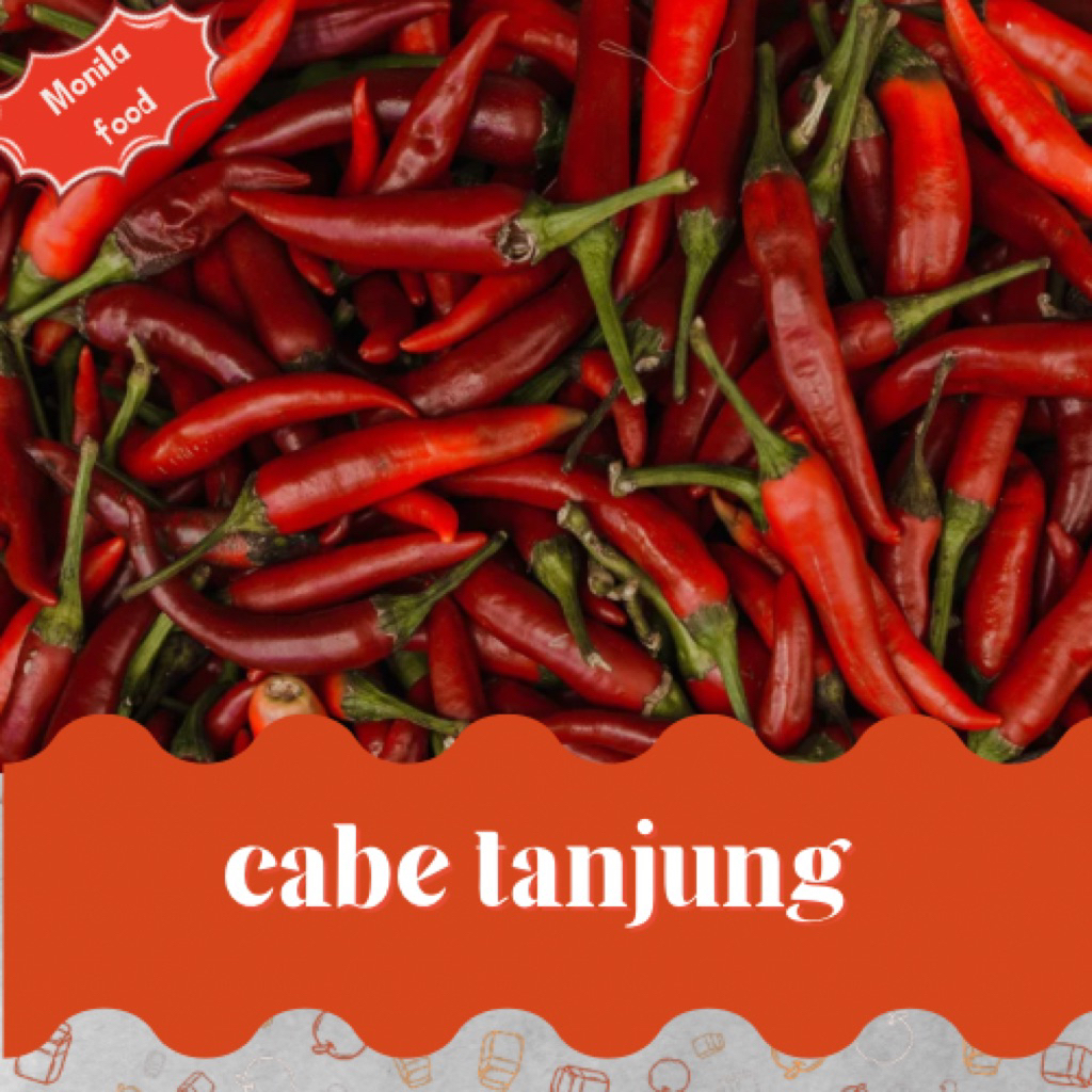 cabe merah tanjung cabe hijau tanjung 100gram kirim instan bandung