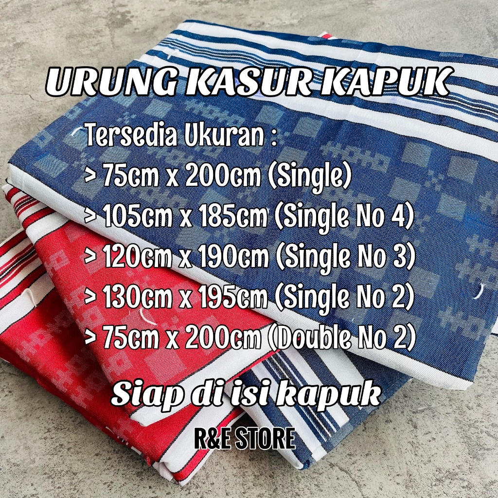 Urung Kasur Kapuk Motif Salur / Sarung Kasur Buat Isi Kapuk / Kulit Kasur Kapuk