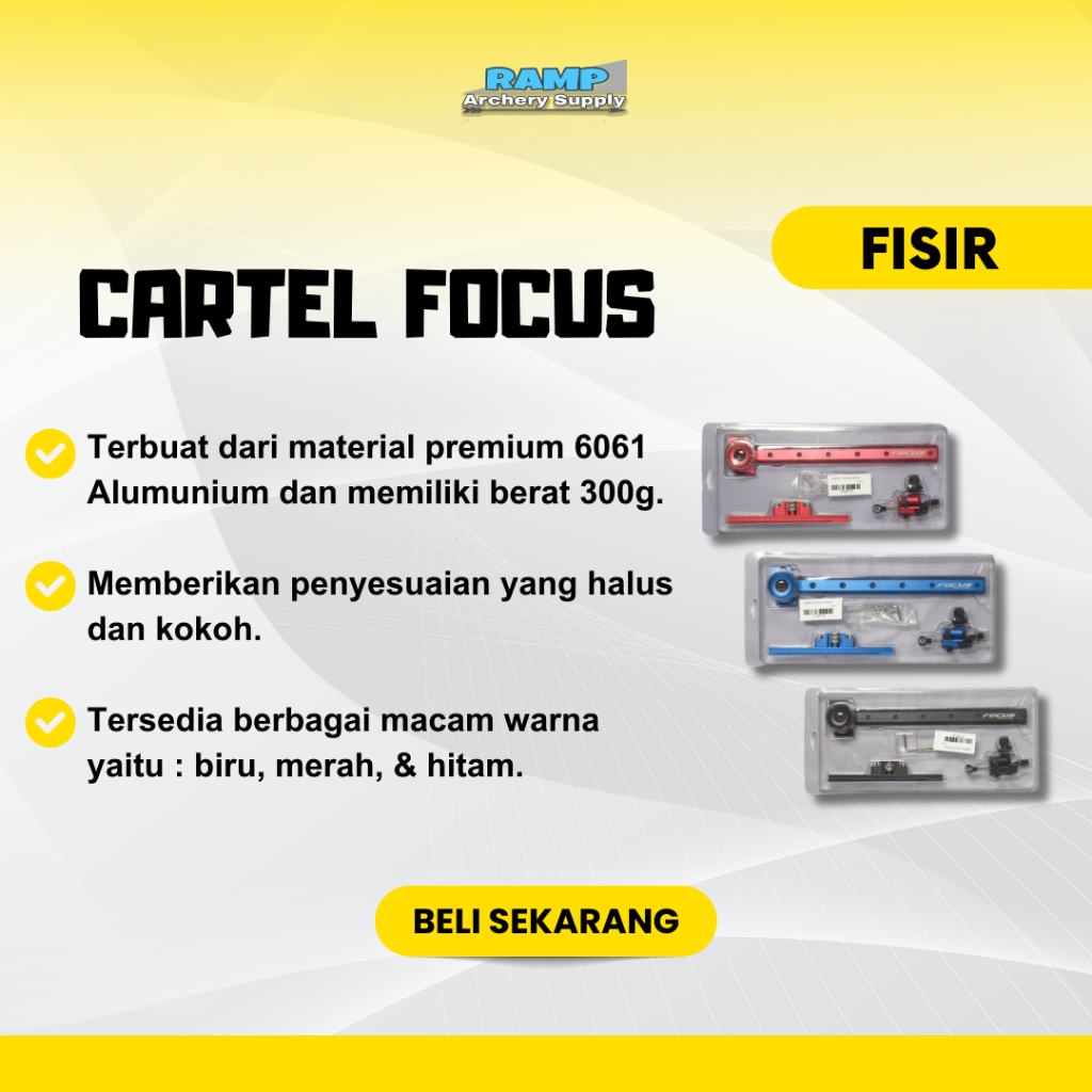 Fisir Cartel Focus | Fisir Panahan Pemula | Bow Sight