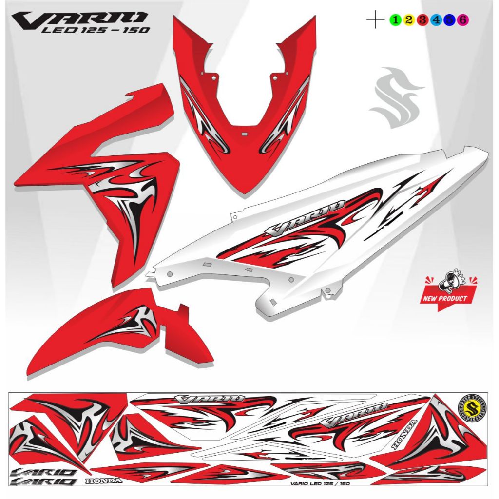 VARIASI VARIO 125 STRIPING VARIASI MOTOR VARIO LED