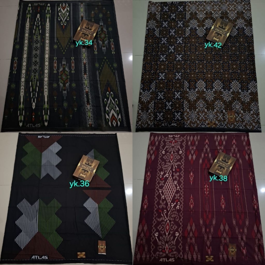 sarung Atlas Pria Dewasa Kembang Grade Yaqut Motif Sarung BHS
