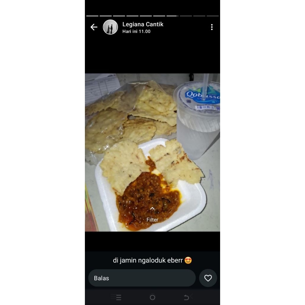 kriptol ( keripik pentol ) ikan