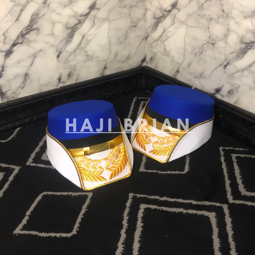 Kowad Biru Putih Topi Paskibra & Marching Band Perempuan Berkualitas