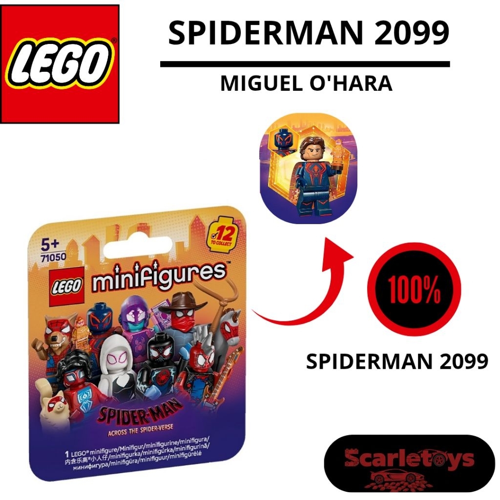 Lego Minifigures Spider-Man: Across the Spider-Verse - Spiderman 2099 - Miguel O'hara