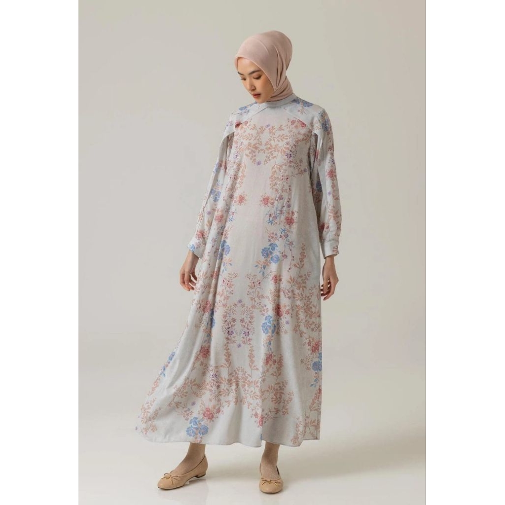 SALE Riamiranda Azeema Dress Warm Grey New Free Paperbag