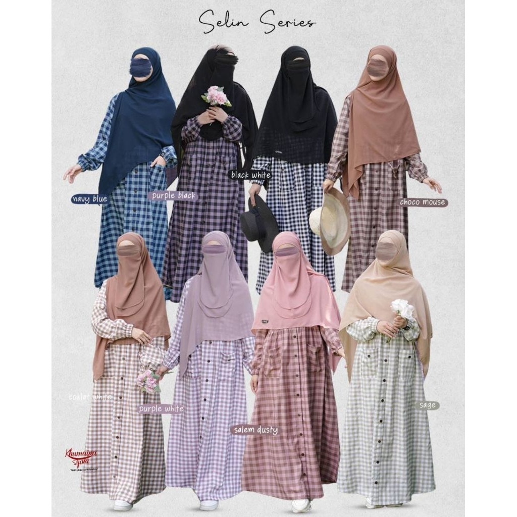 READY SELIN DRESS BAHAN CATTON POPLIN by KHUMAIRA