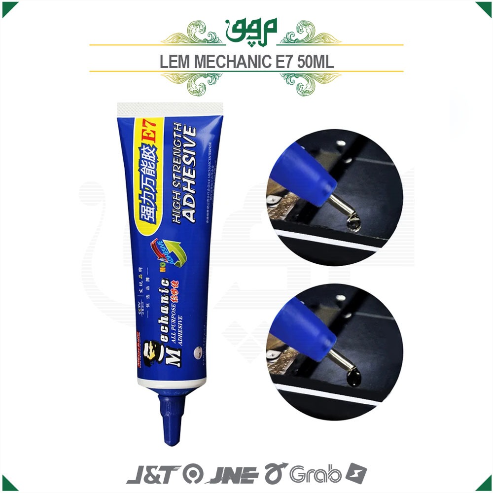 Lem Touchscreen Mechanic E7 (50ML) / Lem LCD Mechanic Hitam 50ml / Lem LCD Mechanic Bening 50ml