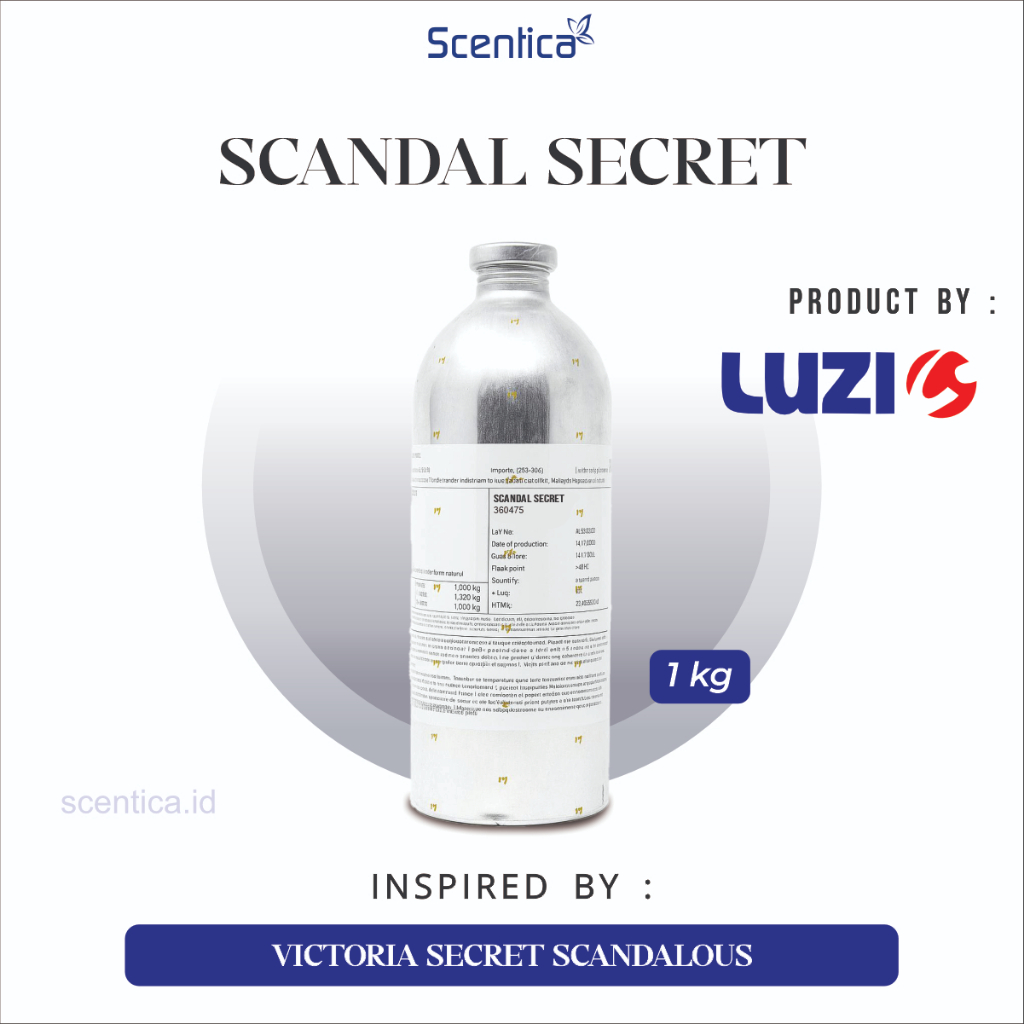 Bibit Parfum SCANDAL SECRET Inspired By SCANDALOUS Kemasan Segel 1Kg dan 500gr Original Product By L