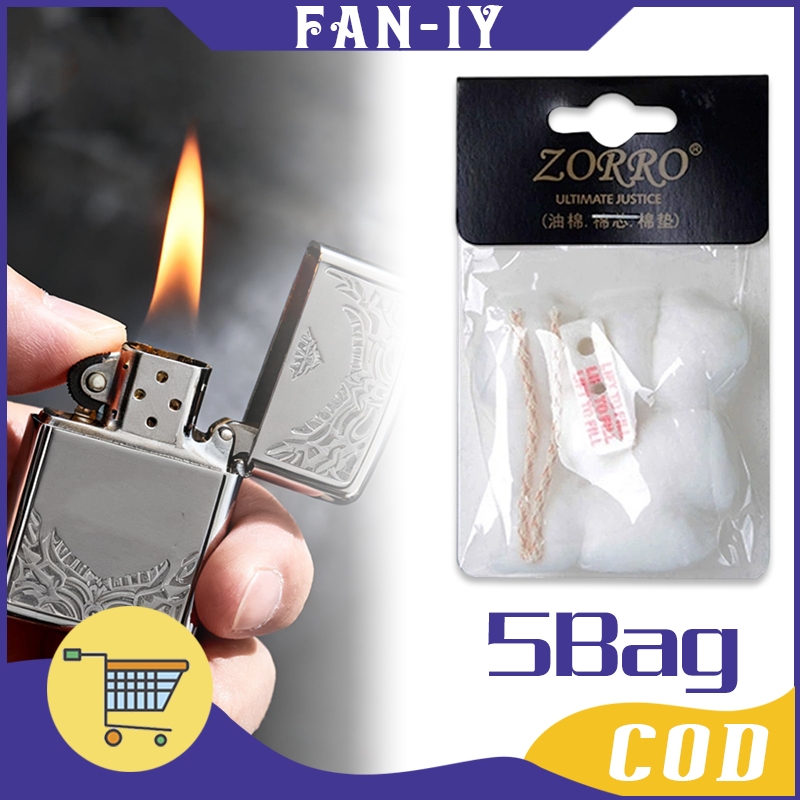 Kapas Sumbu Merk Zorro Kapas/Sumbu/Bantalan Korek Api Cadangan Aksesoris Korek Api