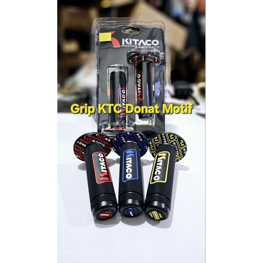 HANDGRIP KITACO HANDFAT MOTOR KARET HITAM GRIP GAS KITACO