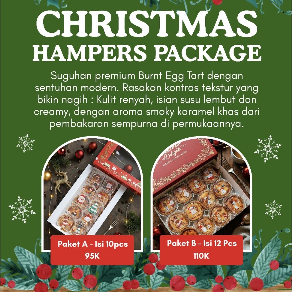 Hampers Natal Burnt Egg Tart Premium