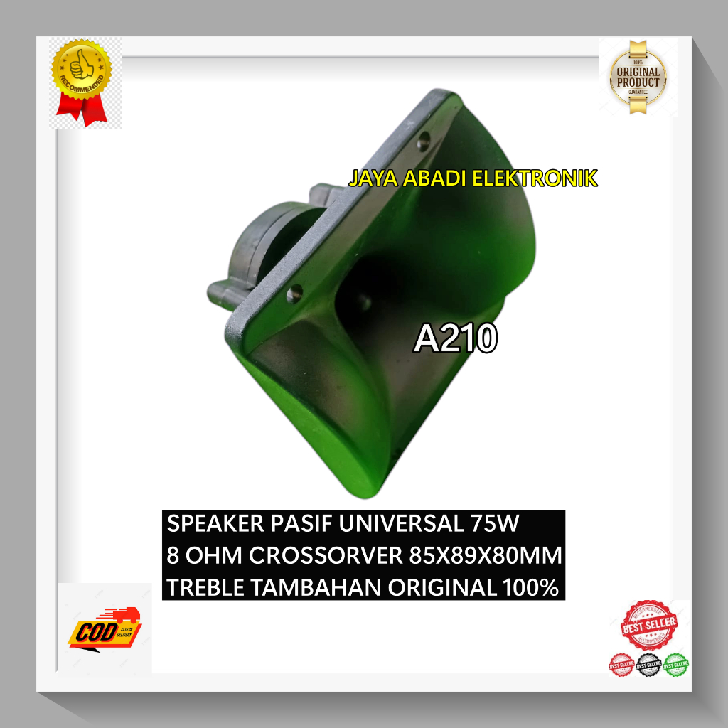 A210  SPEAKER ORI 100% AUDAX TWEETER SUARA JERNIH NATURAL HORN  H83 TWEETER TREBLE TREBEL KOTAK 7.5C