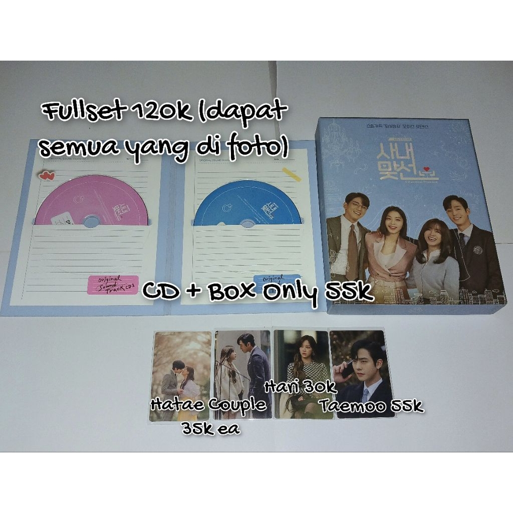 Album OST dan CD BOX Business Proposal Shin Hari Kim Se Jeong dan Kang Taemoo Ahn Hyo Seop Photocard
