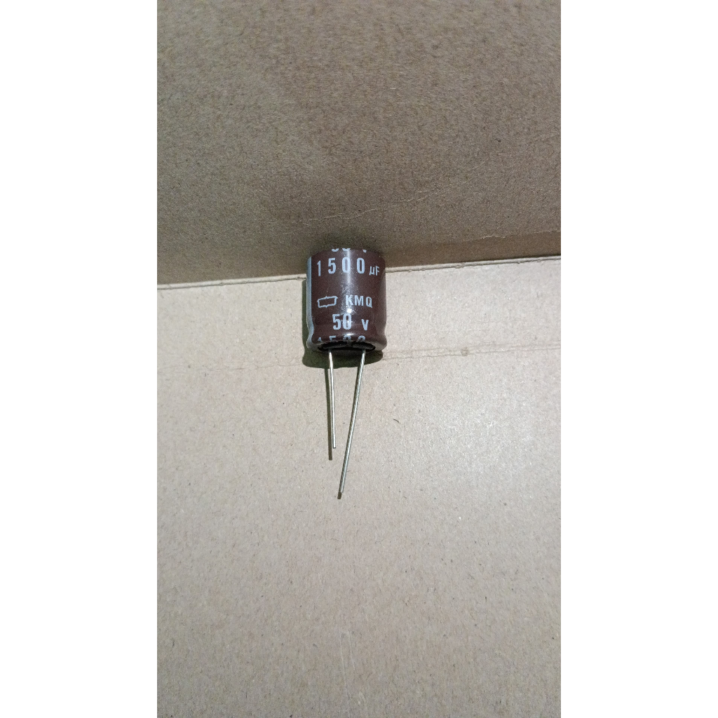 5520 kapasitor elco 1500uf 1500 uf 50v 50volt 50 volt nippon chemicon