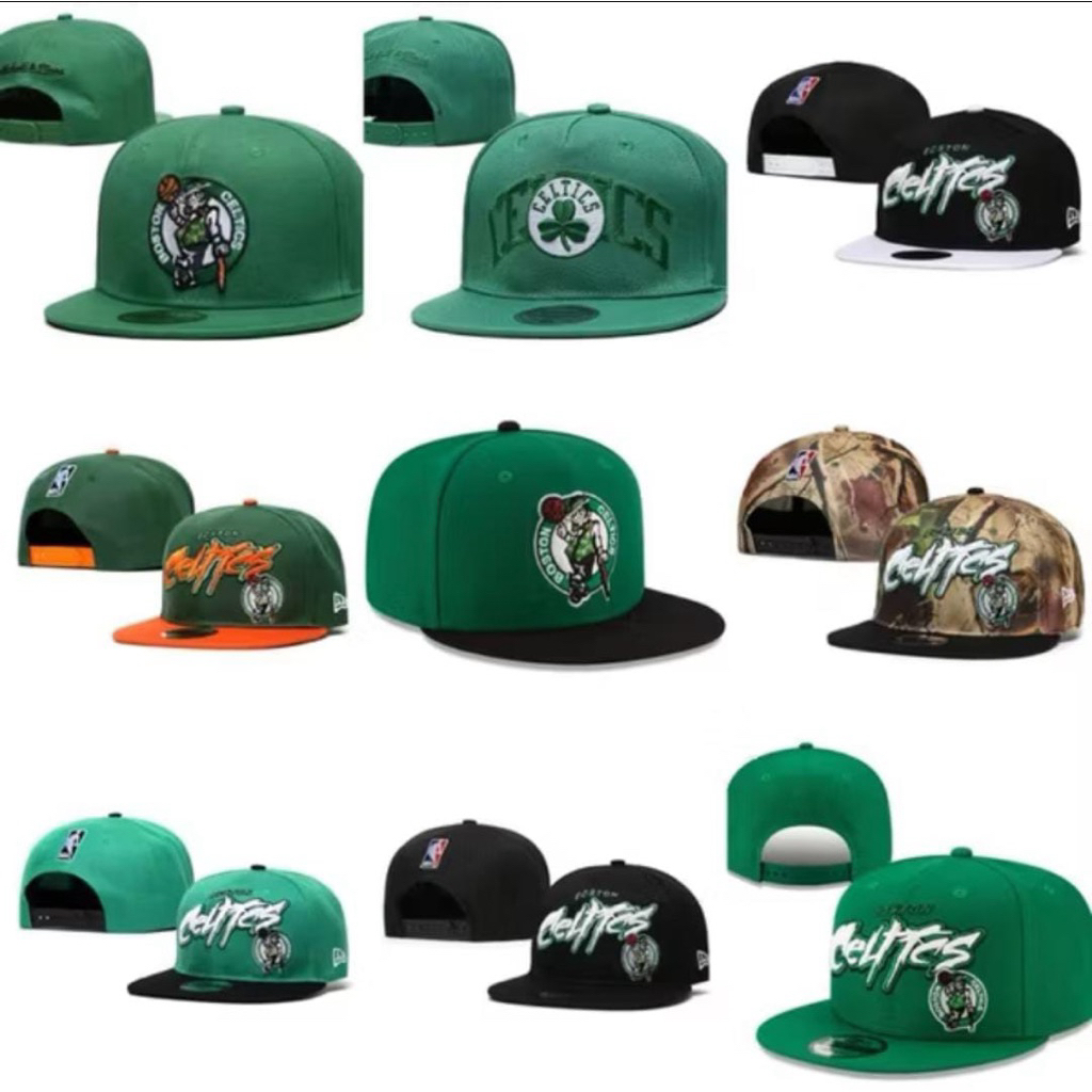 Topi Snapback Boston Celtics NBA Rear Logo Import Murah Meriah
