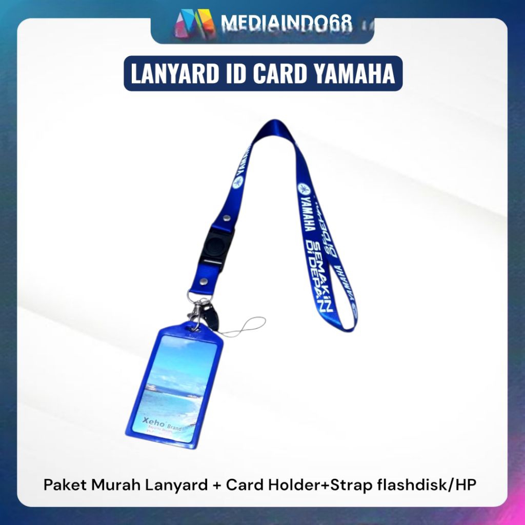 LANYARD ID CARD YAMAHA/ STRAP HP–PAKET LENGKAP