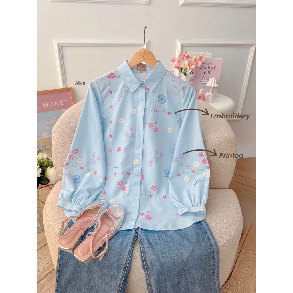 kienka shani blouse atasan wanita baju lebaran