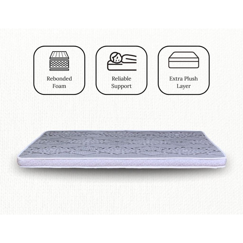 Topper Mattress Orthopedic / Topper Kasur Busa Rebonded / Pelapis Penambah Kasur