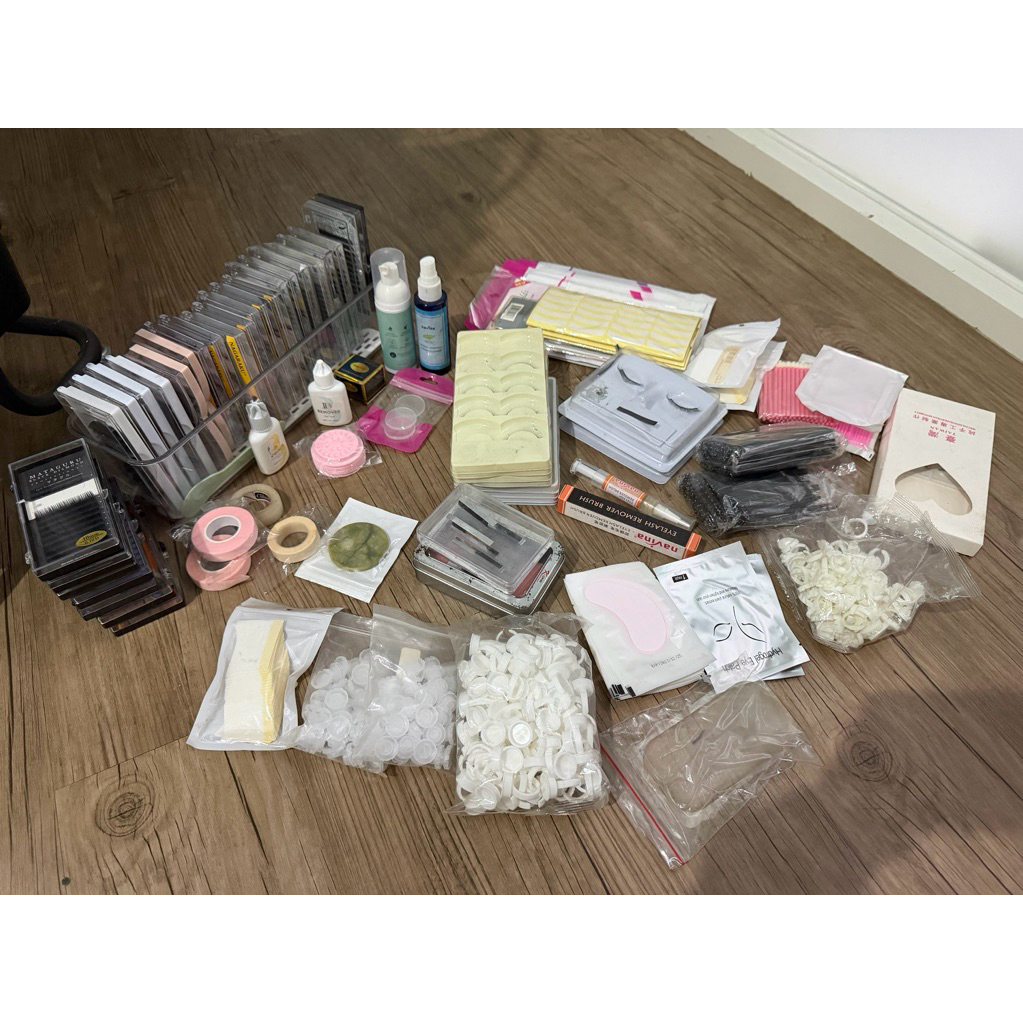 preloved - set lengkap peralatan eyelash extension